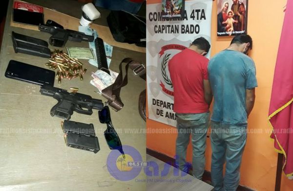 Brasileños fueron detenidos con armas y por incumplir cuarentena en Cápitan Bado