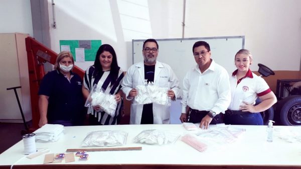 Entregan donaciones de tapabocas confeccionados en Ciudad del Este