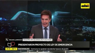 Presentaron proyecto de ley de emergencia - Mesa de Periodistas - ABC Color