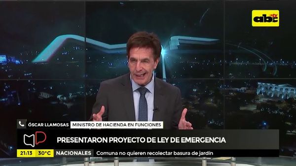 Presentaron proyecto de ley de emergencia - Mesa de Periodistas - ABC Color