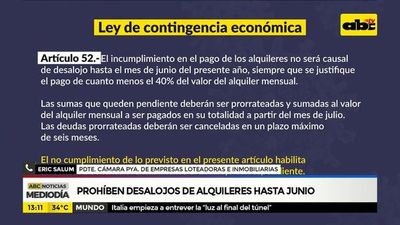 Proponen prohibir desalojos hasta junio - ABC Noticias - ABC Color