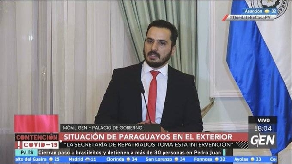 HOY / Ministro de la Secretaría de Desarrollo para Repatriados y Refugiados Connacionales, Édgar Ruiz, sobre la situación de paraguayos en el exterior