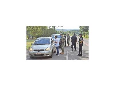 Endurecen los bloqueos  y los controles de acceso en Itapúa