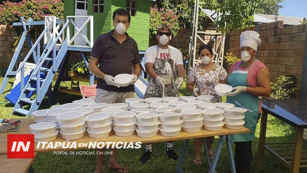 GENTE DE GRAN CORAZÓN, EN OBLIGADO CEDIÓ SU CASA PARA COCINAR A LOS MÁS HUMILDES.