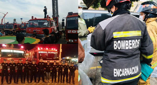 BOMBEROS DE ENCARNACIÓN CUMPLEN 40 AÑOS DE SERVICIO. 