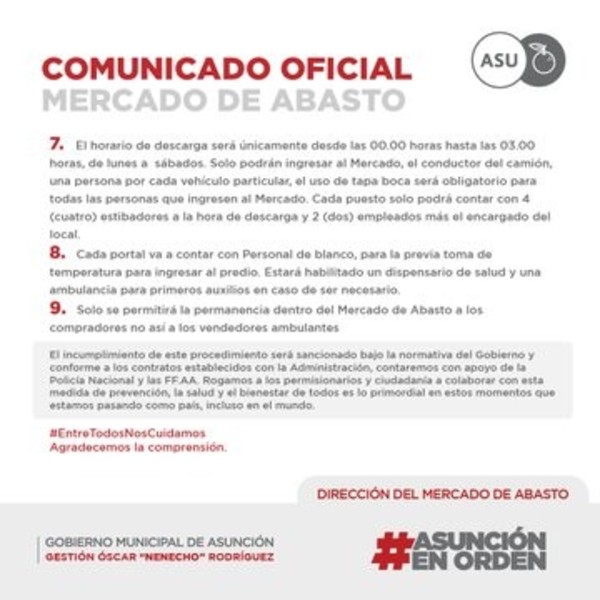 Desde hoy rigen restricciones en el Mercado de Abasto