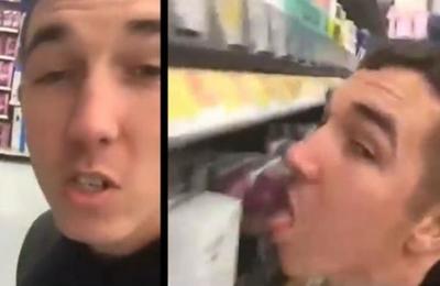 Arrestan por terrorismo a joven que lamió productos en un supermercado de Estados Unidos - SNT