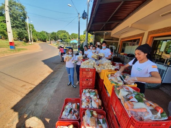 Más jóvenes se suman a repartir víveres ante pandemia del Covid-19