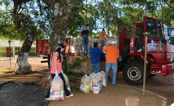 HOY / Gobernación de Amambay distribuye alimentos a sectores vulnerables