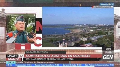 HOY / Coronel Víctor Urdapilleta, Director de Comunicaciones de la Fuerzas Militares, sobre compatriotas cumplen cuarentena en cuarteles