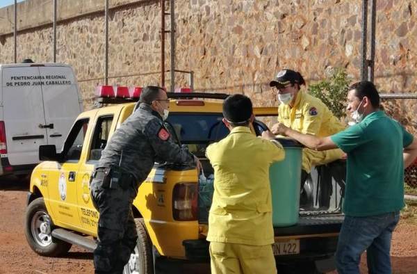 Personas privadas de libertad de la penitenciaría de PJC  donarán 1000 litros de lavandina a bomberos | Lambaré Informativo