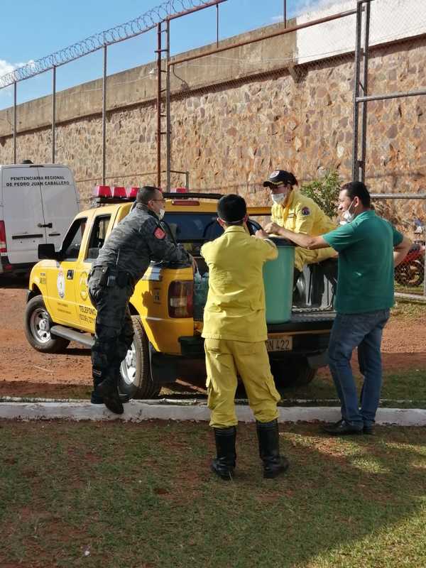Internos del penal de Pedro Juan Caballero donarán mil litros de lavandina a bomberos voluntarios - .::RADIO NACIONAL::.