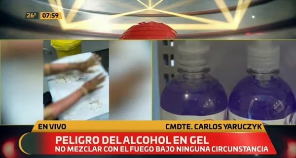 Instan a uso racional de alcohol en gel ante peligro de sufrir quemaduras