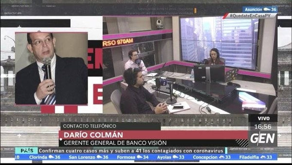 HOY / Dario Colmán, Gerente General de Visión Banco, sobre medidas ante el COVID-19 y los beneficios para los clientes
