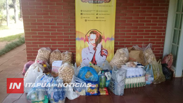 CNEL. BOGADO: EN UNA HORA DE COLECTA JUNTARON VÍVERES PARA 40 FAMILIAS