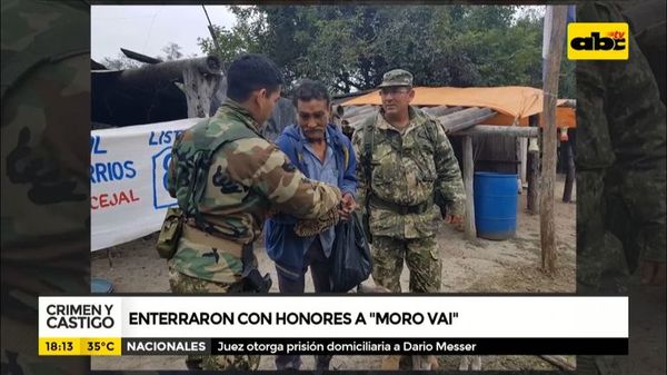 Enterraron con honores a “Moro Vai” - Crimen y castigo - ABC Color