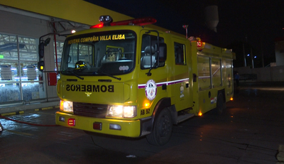 Bomberos realizaron tareas de desinfección en Villa Elisa