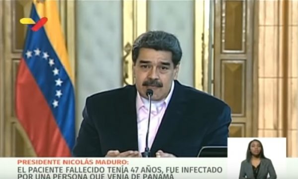 Maduro dice que paciente de Covid-19 murió porque "cometió un error"