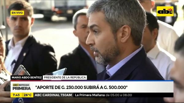 Ayuda económica aumenta a G. 500.000 - ABC Noticias - ABC Color