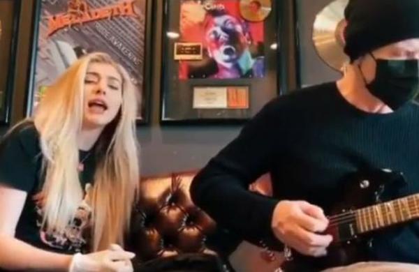 La versión de 'Come Together' de Dave Mustaine y su hija durante la cuarentena - C9N