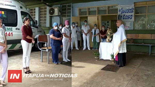 MONSEÑOR PISTILLI VISITA A PROFESIONALES DE SALUD DEL HRE