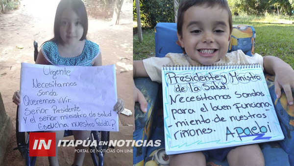SOLICITAN PROVISIÓN DE SONDAS PARA NIÑOS CON ESPÍNA BÍFIDA DEL PAÍS.