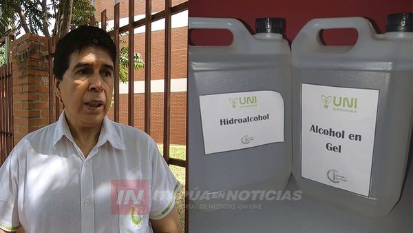 CYT-UNI OBSEQUIÓ ALCOHOL LÍQUIDO Y EN GEL A PERIODISTAS DE ITAPÚA