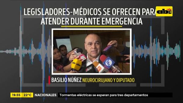 Parlamentarios médicos se ponen a disposición de salud - ABC Noticias - ABC Color
