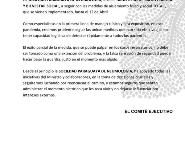 Cuarentena: Neumólogos advierten que no se debe bajar la guardia