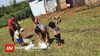 ENTREGARON MÁS DE 1.000 KITS DE VÍVERES EN HOHENAU