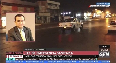HOY / Amilcar Ferreira, Analista Económico, sobre la ley de emergencia sanitaria