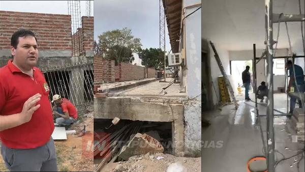 INTENDENTE RECORRE OBRAS EN EL HOSPITAL DE FRAM.