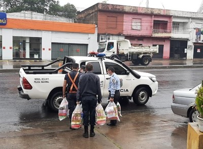 Donativos de alimentos e insumos serán distribuidos a comisarías de Asunción