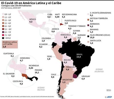 En América, EE.UU. concentra el 90% de casos confirmados de coronavirus - Internacionales - ABC Color