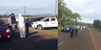 PROSIGUEN LAS BARRERAS SANITARIAS EN LOS DIFERENTES ACCESOS AL DEPARTAMENTO DE ITAPÚA