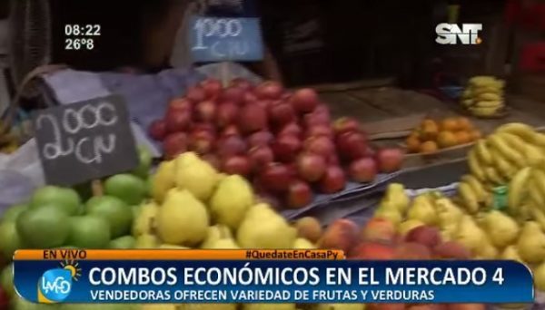 Ofrecen combos económicos de frutas y verduras en el Mercado 4