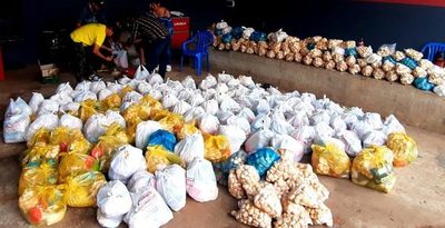 Caazapá: Comunicadores entregaron 530 kits de alimentos a familias vulnerables