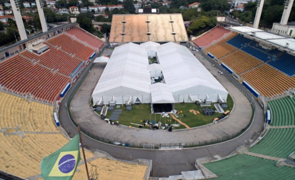HOY / Mítico estadio brasileño pasa a funcionar como centro hospitalario