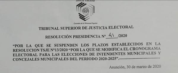 Suspenden calendario electoral | San Lorenzo Py