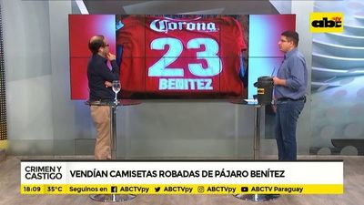 Vendían camisetas robadas de “Pájaro” Benítez - Crimen y castigo - ABC Color