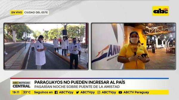 Covid-19: Paraguayos no pueden ingresar al país - ABC Noticias - ABC Color