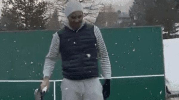 Roger Federer y el entrenamiento bajo la nieve - Tenis - ABC Color