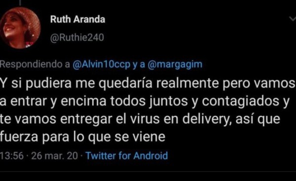 Abogada imputada por amenazar con "delivery" de Covid-19