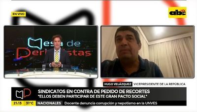 Sindicatos en contra de pedido de recortes - Mesa de Periodistas - ABC Color