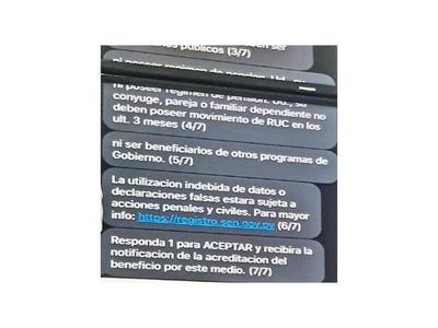522 personas acceden a ayuda, pero hay un millón de inscriptos