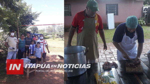 REPARTIERON 400 PLATOS DE COMIDA EN POPULOSO BARRIO DE CNEL. BOGADO