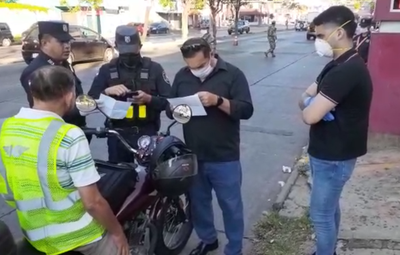 Estricto control policial, militar y fiscal en avenidas de Asunción