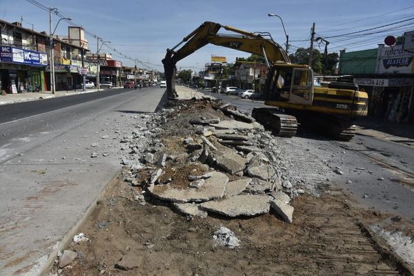 Derriban paradas del fallido proyecto Metrobús - Nacionales - ABC Color