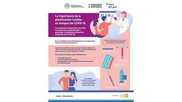 Salud Pública insta a prevenir el embarazo durante la pandemia de Coronavirus