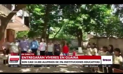 HOY / Reciben  Kits de alimentos unas 296 instituciones del Departamento de Guairá